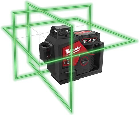 Лазерный нивелир Milwaukee M12 3PLKIT-401P 4933478960 (с 1-им АКБ, кейс)