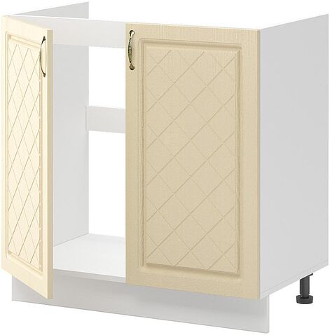 Шкаф напольный Mio Tesoro Модена ШН 800 (белый/дуб ваниль)