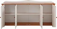 Тумба Диприз Adele 4 дв Д.1302.1 (белый воск/черри)
