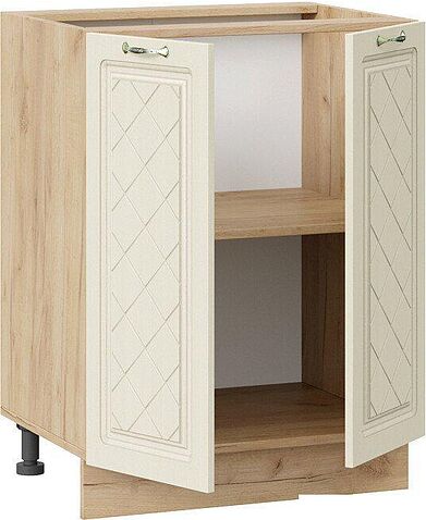 Шкаф напольный Трия Бьянка 1Н6 (дуб крафт золотой/дуб ваниль)