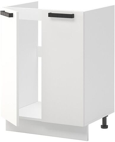 Шкаф напольный Mio Tesoro Пасадена ШНМ 600 (белый/белый бриллиант)