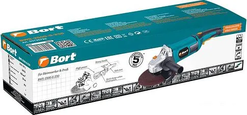 Угловая шлифмашина Bort BWS-2500-S-230