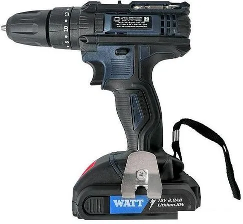 Ударная дрель-шуруповерт WATT WAS-18Li-3 1.018.Y29.23 (с 2-мя АКБ, кейс)