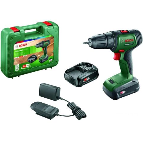 Дрель-шуруповерт Bosch UniversalDrill 18V 06039D4002 (с 2-мя АКБ, кейс)