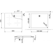 Варочная панель Smeg SI2641DP