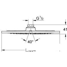 Верхний душ Grohe Rainshower F-Series 10" 27271000