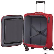 Чемодан-спиннер American Tourister Crosstrack Red/Grey 55 см (4 колеса)