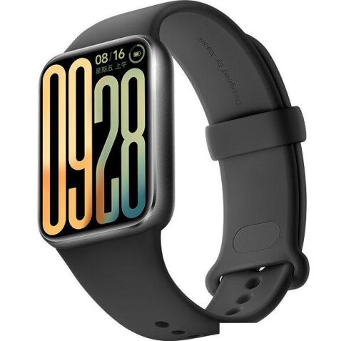 Фитнес-браслет Xiaomi Smart Band 9 Pro M2401B1 (серый, с черным силиконовым ремешком, международная версия)