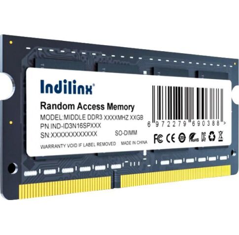 Оперативная память Indilinx 4ГБ DDR3 SODIMM 1600 МГц IND-ID3N16SP04X
