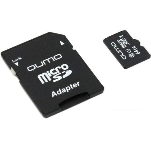 Карта памяти QUMO microSDXC QM64GMICSDXC10U3 64GB