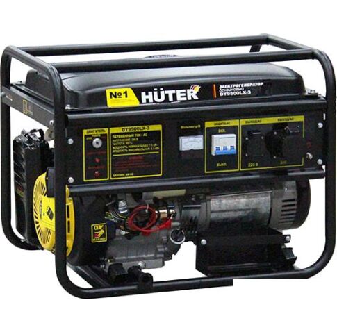 Бензиновый генератор Huter DY9500LX-3