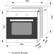 Духовой шкаф LEX EDM 040 WH