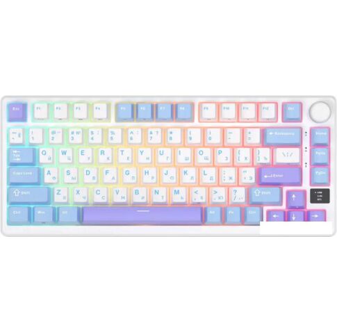 Клавиатура Royal Kludge RK-M75 RGB (Taro Milk, RK Silver)