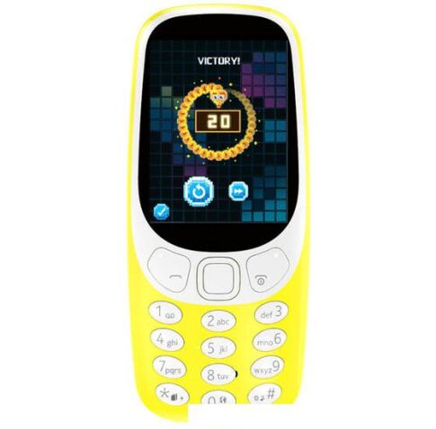 Мобильный телефон Nokia 3310 Dual SIM (желтый)