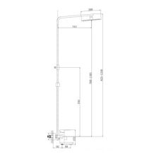 Душевая система  Haiba HB24803 (нержавеющая сталь)