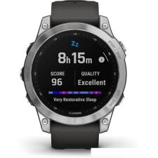 Умные часы Garmin Fenix 7 Solar 47 мм (серебристый/графитовый)