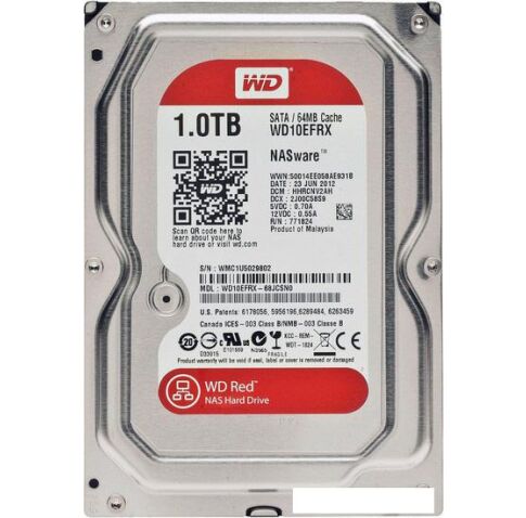 Жесткий диск WD Red 1TB (WD10EFRX)