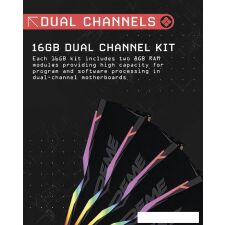 Оперативная память OCPC X3 RGB Black Label 2x8ГБ DDR4 4000 МГц MMX3A2K16GD440C19BL