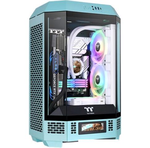 Корпус Thermaltake The Tower 300 Turquoise CA-1Y4-00SBWN-00