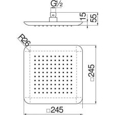 Верхний душ Nobili AD139/122CR