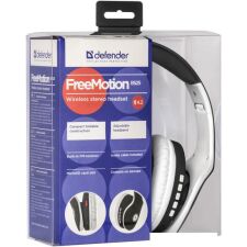 Наушники с микрофоном Defender FreeMotion B525 (черный/белый)