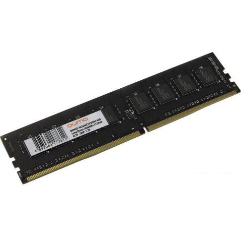 Оперативная память QUMO 4GB DDR4 PC4-21300 QUM4U-4G2666C19