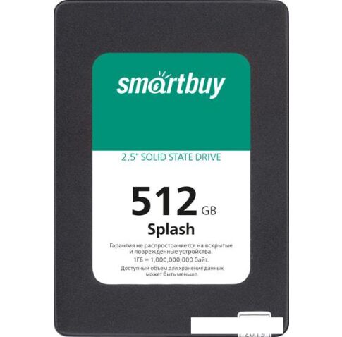 SSD Smart Buy Splash 2019 512GB SBSSD-512GT-MX902-25S3