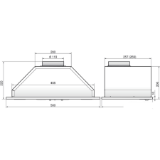 Кухонная вытяжка Elikor Врезной блок 52Н-400-П3Г