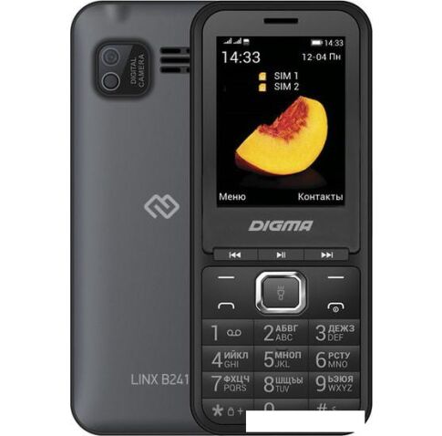 Мобильный телефон Digma Linx B241 (серый)