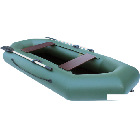 Гребная лодка Leader Компакт-260 ФС (зеленый)