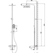 Душевая система  Esko Singapore Black STT5054 B