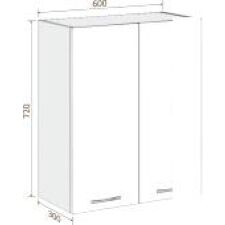 Шкаф навесной Кортекс-мебель Корнелия Лира ВШ60 (береза)