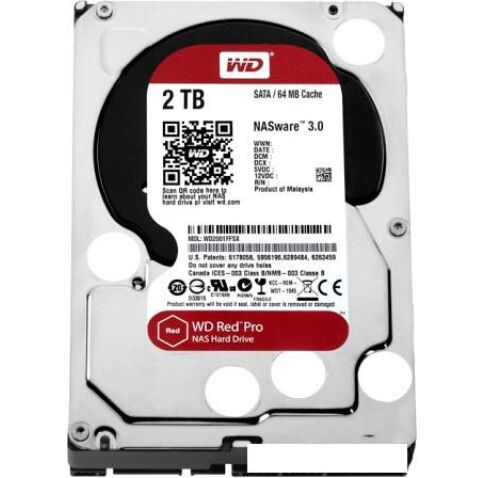 Жесткий диск WD Red Pro 2TB [WD2002FFSX]