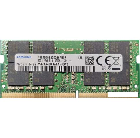 Оперативная память Samsung 32GB DDR4 SO-DIMM PC4-25600 M471A4G43AB1-CWE