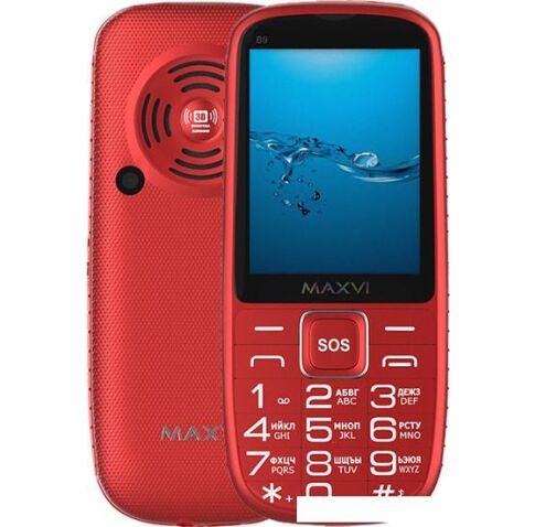 Мобильный телефон Maxvi B9 (красный)