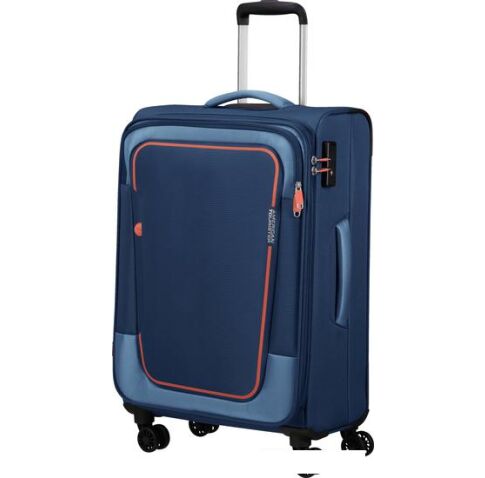 Чемодан-спиннер American Tourister Pulsonic Combat Navy 68 см