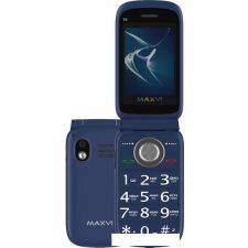 Кнопочный телефон Maxvi E6 (синий)