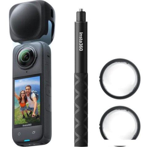 Экшен-камера Insta360 X4 Adventure Kit (черный)