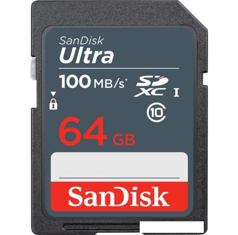 Карта памяти SanDisk Ultra SDXC SDSDUNR-064G-GN3IN 64GB