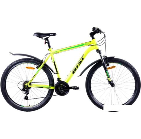 Велосипед AIST Quest 26 р.18 2022 (желтый/зеленый)