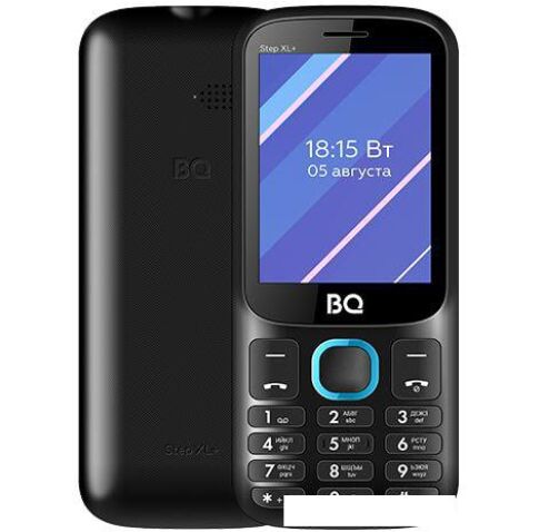 Мобильный телефон BQ-Mobile BQ-2820 Step XL+ (черный/голубой)