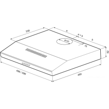Кухонная вытяжка Krona Ermina 500 PB (белый)