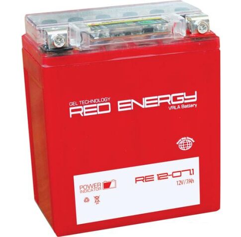 Мотоциклетный аккумулятор Red Energy 1207.1 (YTX7L-BS) (7 А·ч)