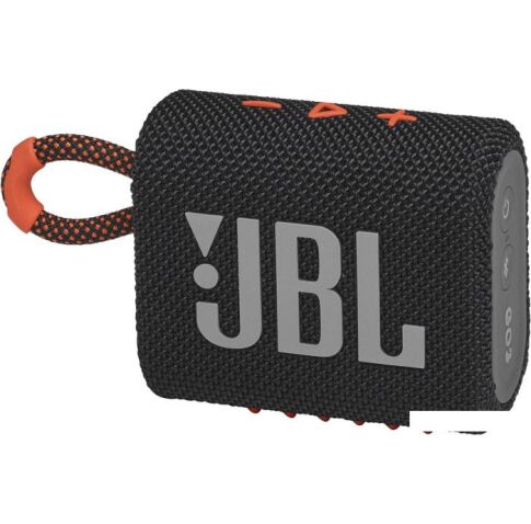 Беспроводная колонка JBL Go 3 (черный/оранжевый)