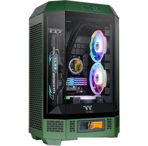 Корпус Thermaltake The Tower 300 Racing Green CA-1Y4-00SCWN-00