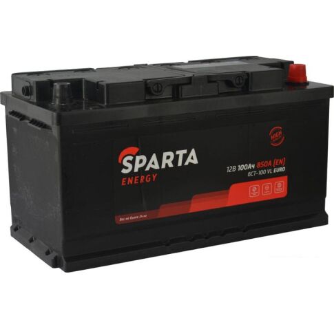 Автомобильный аккумулятор Sparta Energy 6CT-100 VL Euro (100 А·ч)