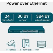 Управляемый коммутатор уровня 2+ TP-Link TL-SG3428MP V5