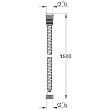 Душевой шланг Grohe Rotaflex Metal Longlife 28417000 (хром)