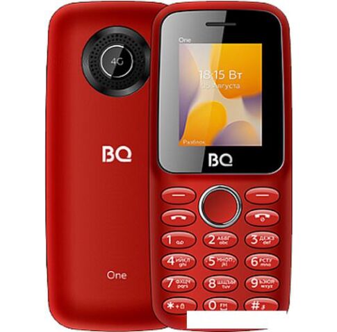 Кнопочный телефон BQ-Mobile BQ-1800L One (красный)