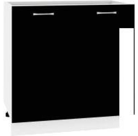 Шкаф напольный Кортекс-мебель Корнелия Лира НШ80р без столешницы (черный)